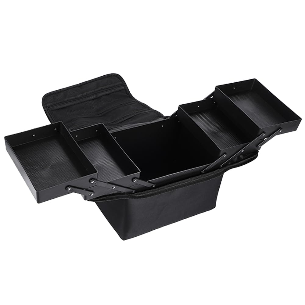 メイクボックス 持ち運び 便利 コスメボックス 大容量 収納 化粧箱 2段トレイ 手提げ ショルダー