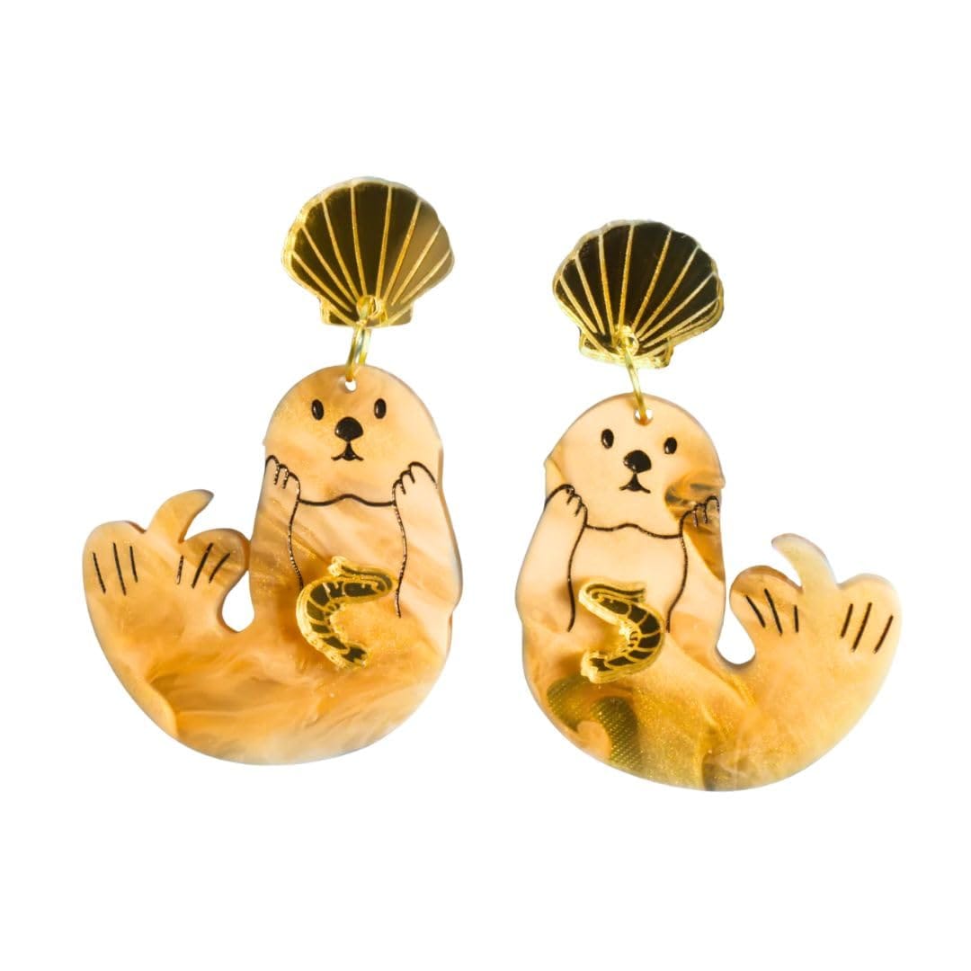 楽天Web shop 8tailSea Otter Shrimp Earrings ラッコ エビ ピアス セット オーストラリア メルボルン