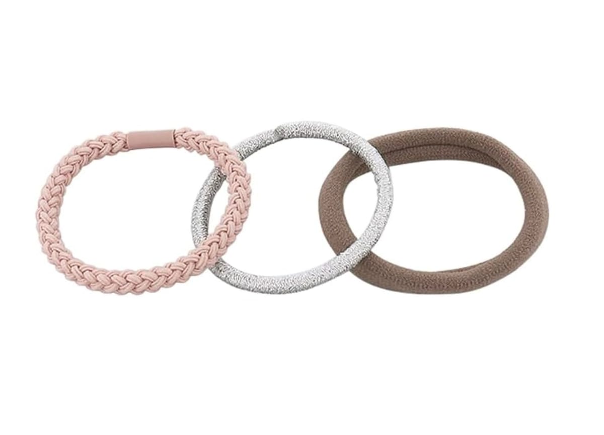 【フラワーリング】FLOWERING ＜静電気軽減＞ ヘアゴム（3本セット） アソート ASA0128-PK（ピンク）