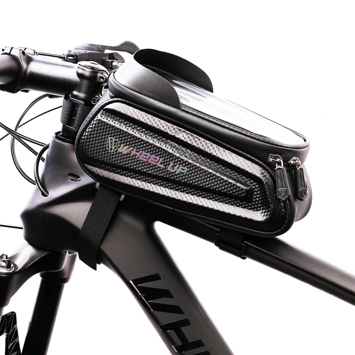[Bel cuore] 自転車トップチューブバッグ EVA素材 PU＆TPU防水 防圧 防塵 6.5インチスマホ対応 bel-250