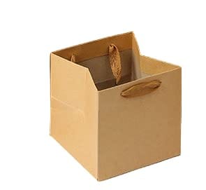 正直屋 紙袋 引き出物袋 特大紙袋 マチ広手提げ袋 正方形手提げ袋 幅広紙袋 ケーキ袋 マチ広紙袋 クラフト紙 シンプル紙袋 無地紙袋 スクエア型 厚手袋 ギフ...