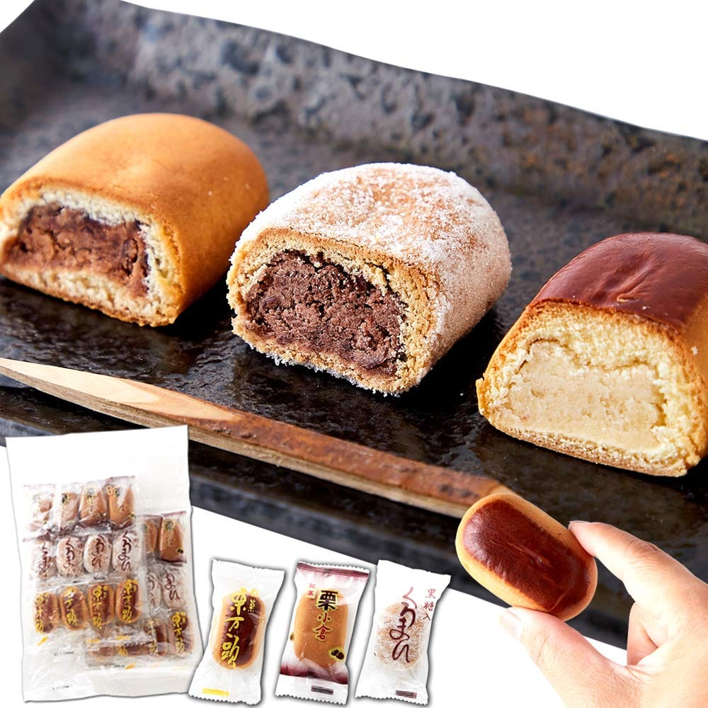 天然生活 栗饅頭 3種 （24個） 小倉餡 黒糖 白餡 お徳用 まんじゅう 和菓子 個包装 おやつ スイーツ お..