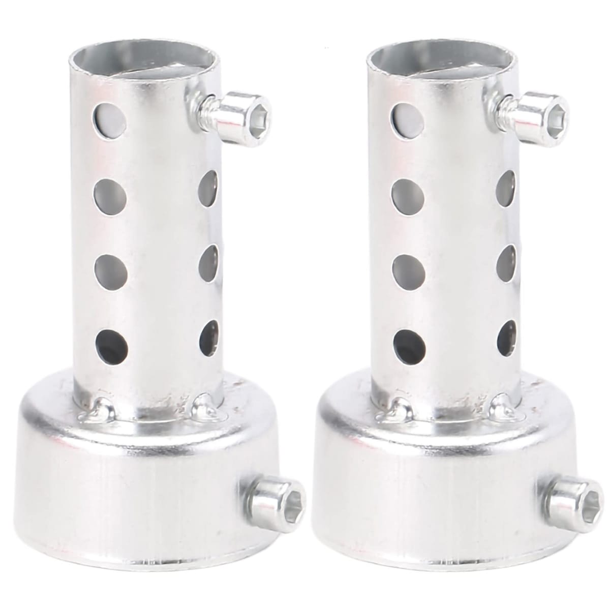 Yuumo+ インナーサイレンサー インナーバッフル バッフル バイク マフラー 消音器 排気 スチール 汎用 幅:35/42/45/48/60mm 2本セット