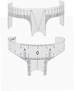 Sugarello 眉毛定規 眉毛ポジショニング定規 眉毛テンプレート メイクアップ 眉毛デザイン定規 左右対象 美容ツール 2種セット