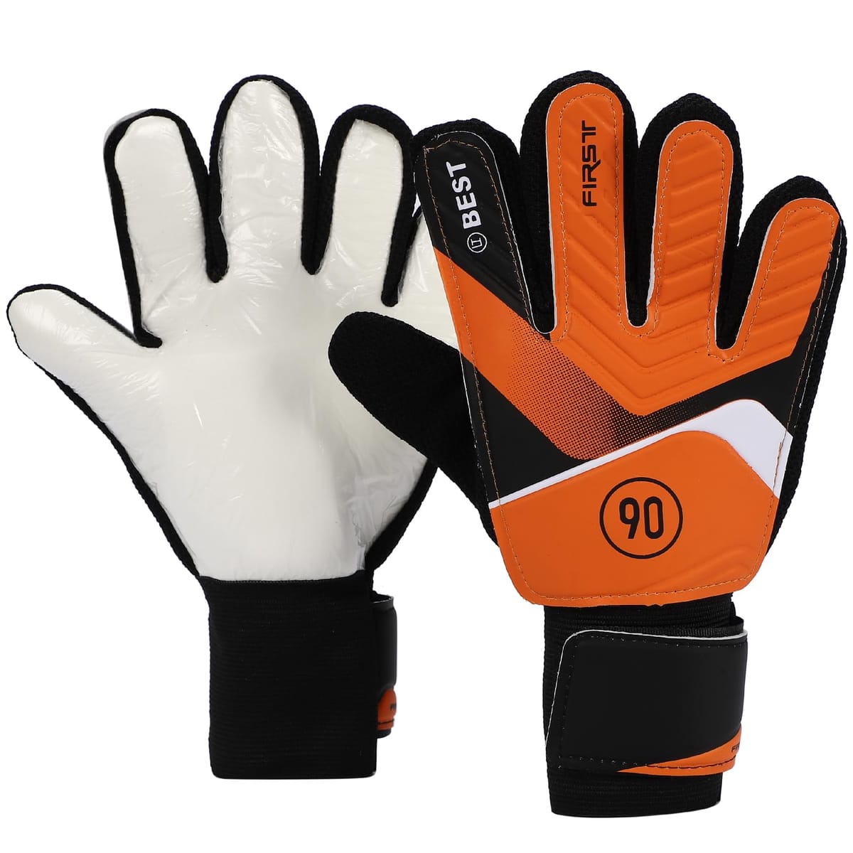 キーパーグローブ 小学生 試合用 6号 ジュニア キッズ 指保護 オレンジ 5号/6号/7号 3サイズから選択可..