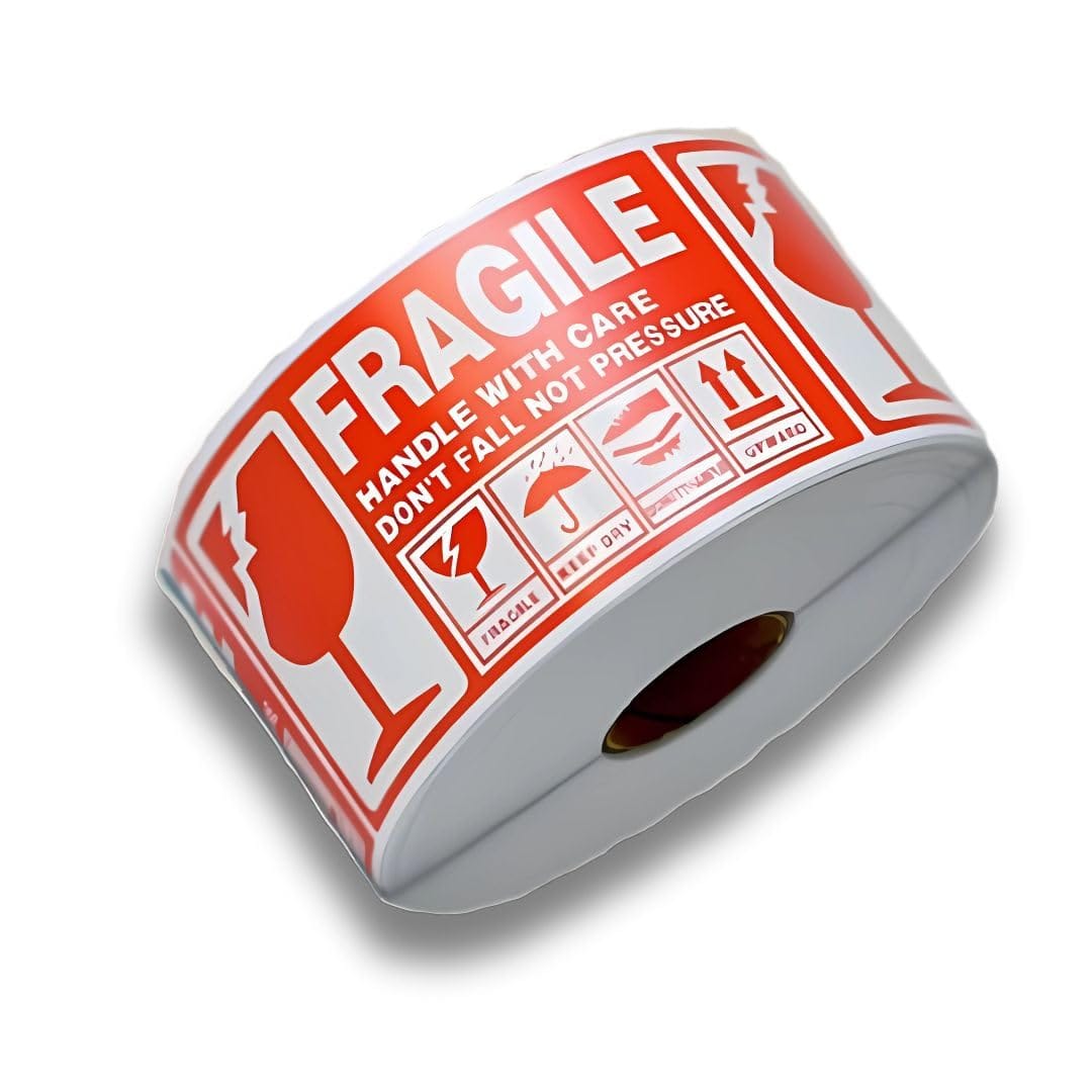 TK.Felly 割れ物の注意シール FRAGILE シール 9×5cm fragile こわれもの 割れ物シール 500枚セット