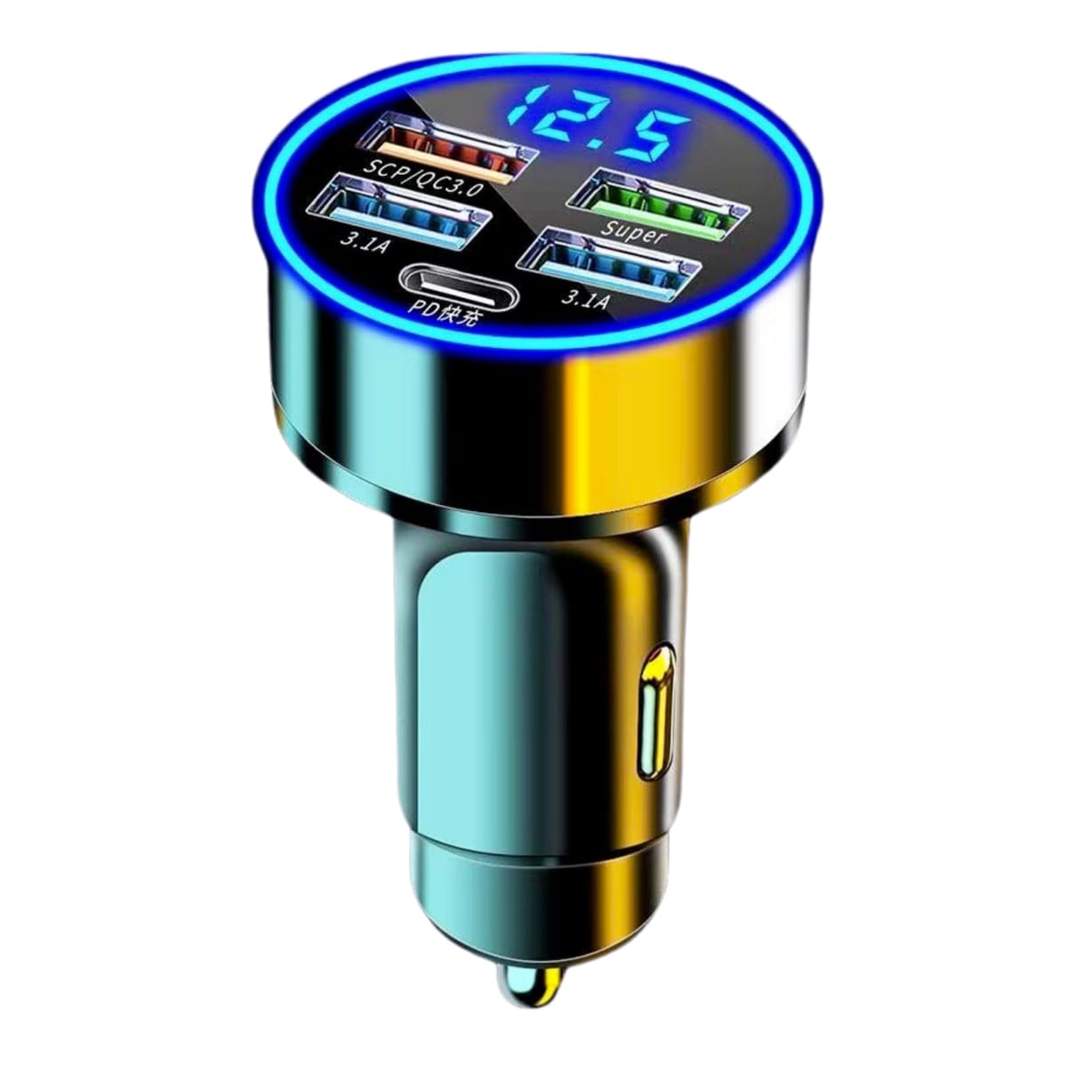 karim シガーソケット 充電器 増設 PD 20W QC3.0 USB 5ポート カーチャージャー 急速充電 スマホ充電 車 iPhone Android