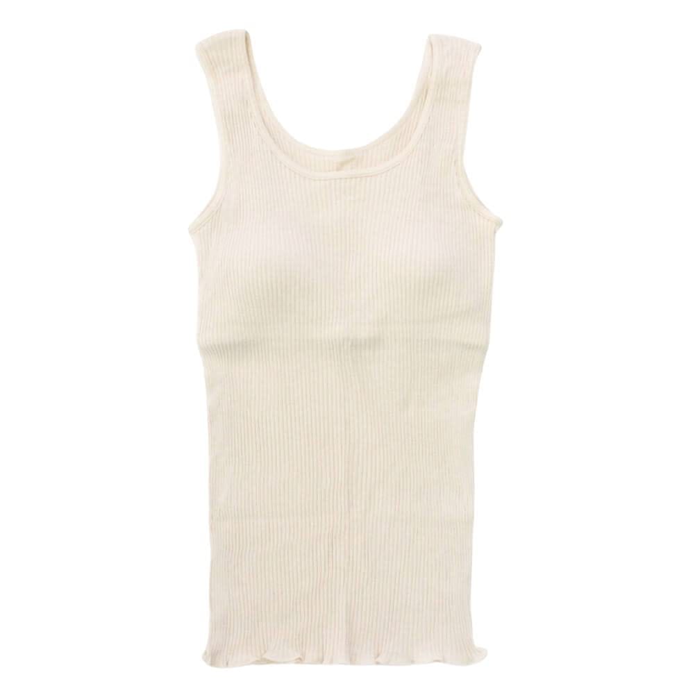 [天衣無縫] リブカップ付きタンクトップ AI22S-690 オーガニックコットン 下着 インナー 肌着 レディース 綿 綿100% タンクトップ カッ..