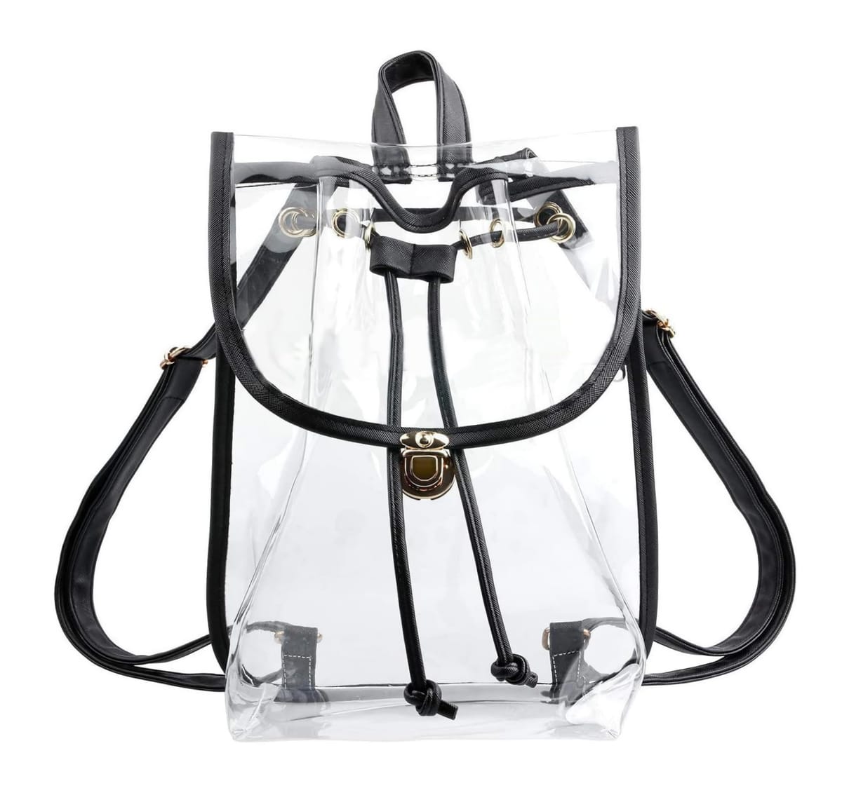 [ブブ オーハナ] クリア 透明 リュックサック クリアバッグ スケルトン 痛リュック 推しバッグ 推し活 痛バッグ 見せバッグ 防水 丈夫