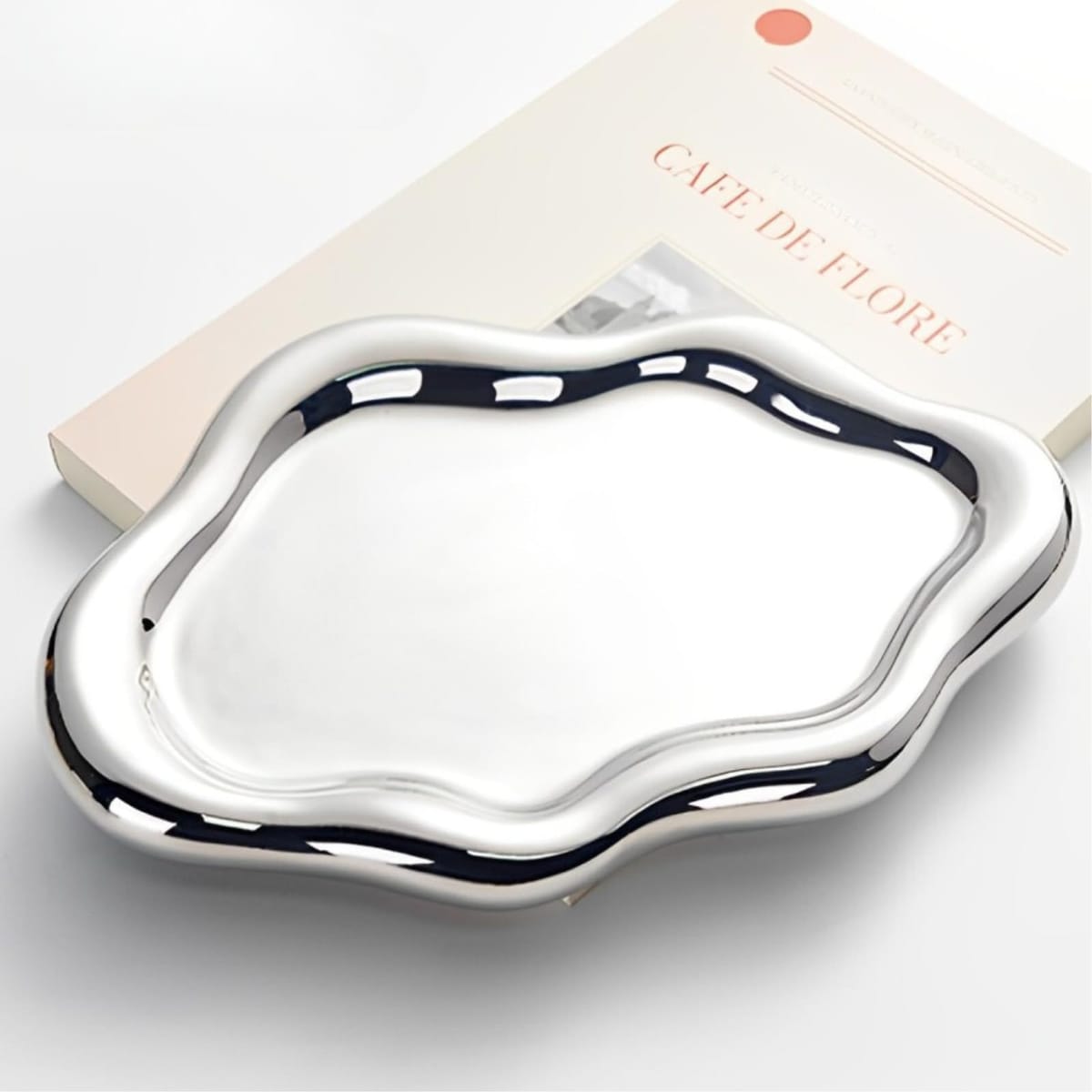 [ハルジオ] アクセサリートレイ ジュエリートレイ アクセサリー置き トレイ プレート ウェーブ 韓国 イ..