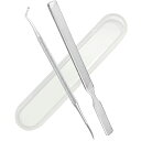 皮膚科医監修 TAKES 爪やすり & 爪垢取り 足の臭い 爪磨き ゾンデ ステンレス製 ネイルケア (2本セット)