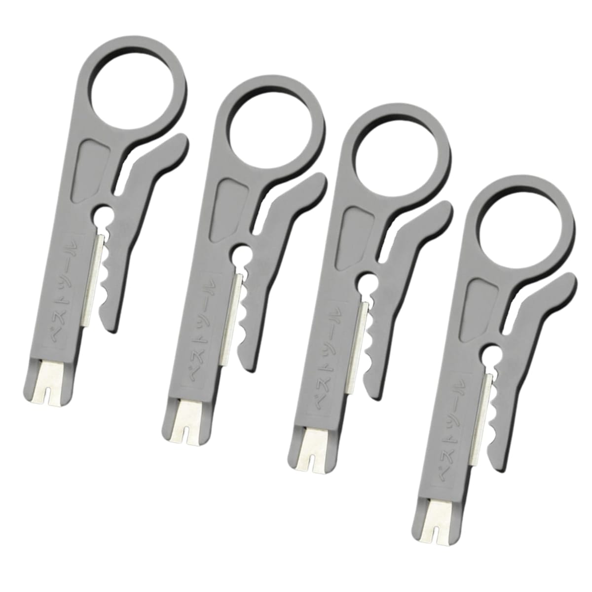 Quikaboo 電線皮むき工具 ワイヤーストリッパー 小型 同軸ケーブル 4個 ミニ ケーブルストリッパー パ..