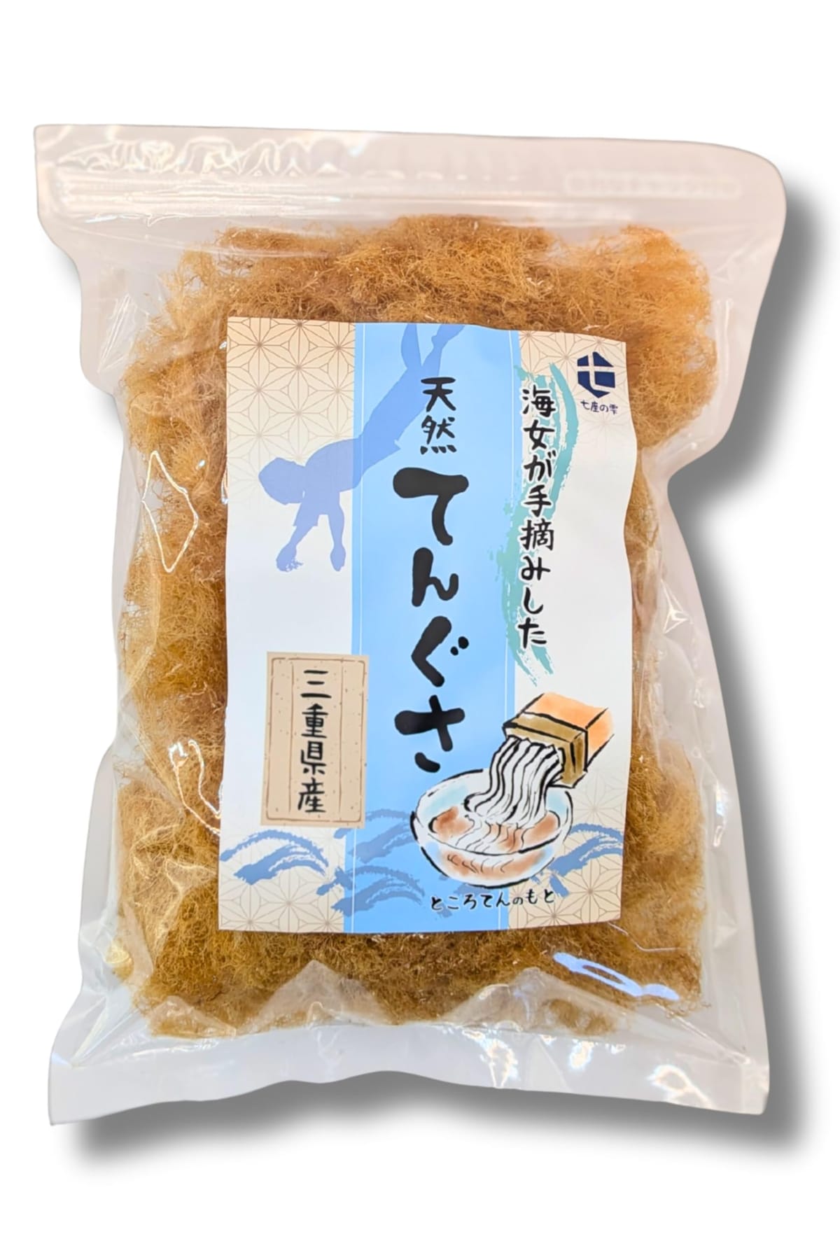[七座の雫] 天然 てんぐさ 三重県産 100g 最高級 天草 乾燥 海藻 寒天 (約25人前) 海女の手摘み 無添加 無漂白 突き棒不要
