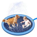 SALUDABLE プール 噴水マット 犬 子供 水遊び おもちゃ 折りたたみ ウォーターマット