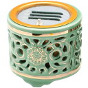火を使わず安全な電子線香 仏具 LED電子線香 サンやすらぎ 寝かせ線香タイプ 透かし香炉 (東用)