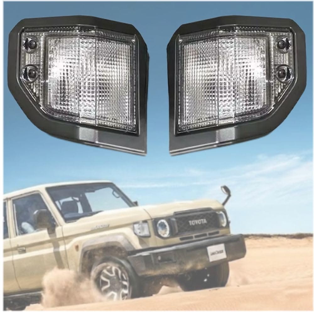 MORASTYLE ランドクルーザー 70系 ウインカーカバー LC79 LC78 LC76 LC71 LC70 FJ76 対応 社外品 左右セット ABS樹脂 外装パーツ 交換用 クリア