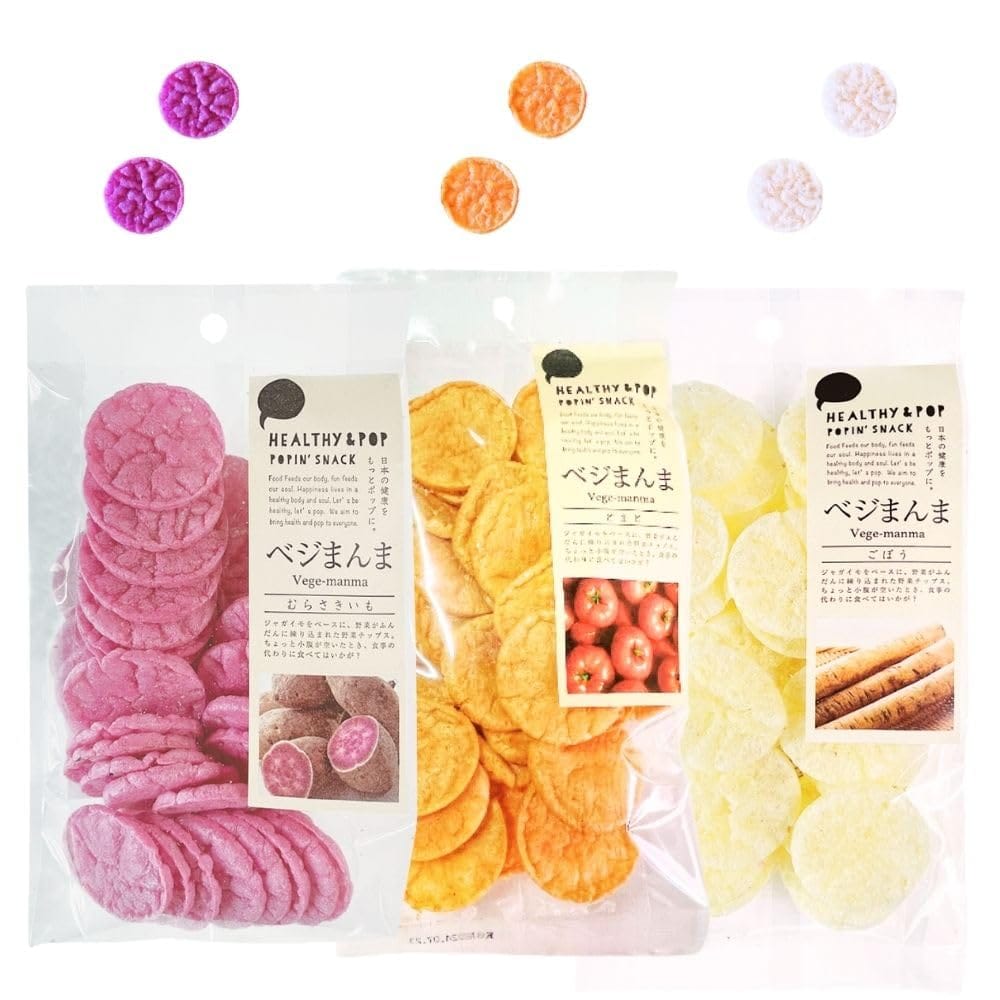 楽天Web shop 8tailベジまんま 赤ちゃん おやつ 無添加 お菓子 【お野菜ぽんせんべい】 香料・着色料不使用 ベビーフード 野菜チップス ノンフライ 国内製造 OGCsmile