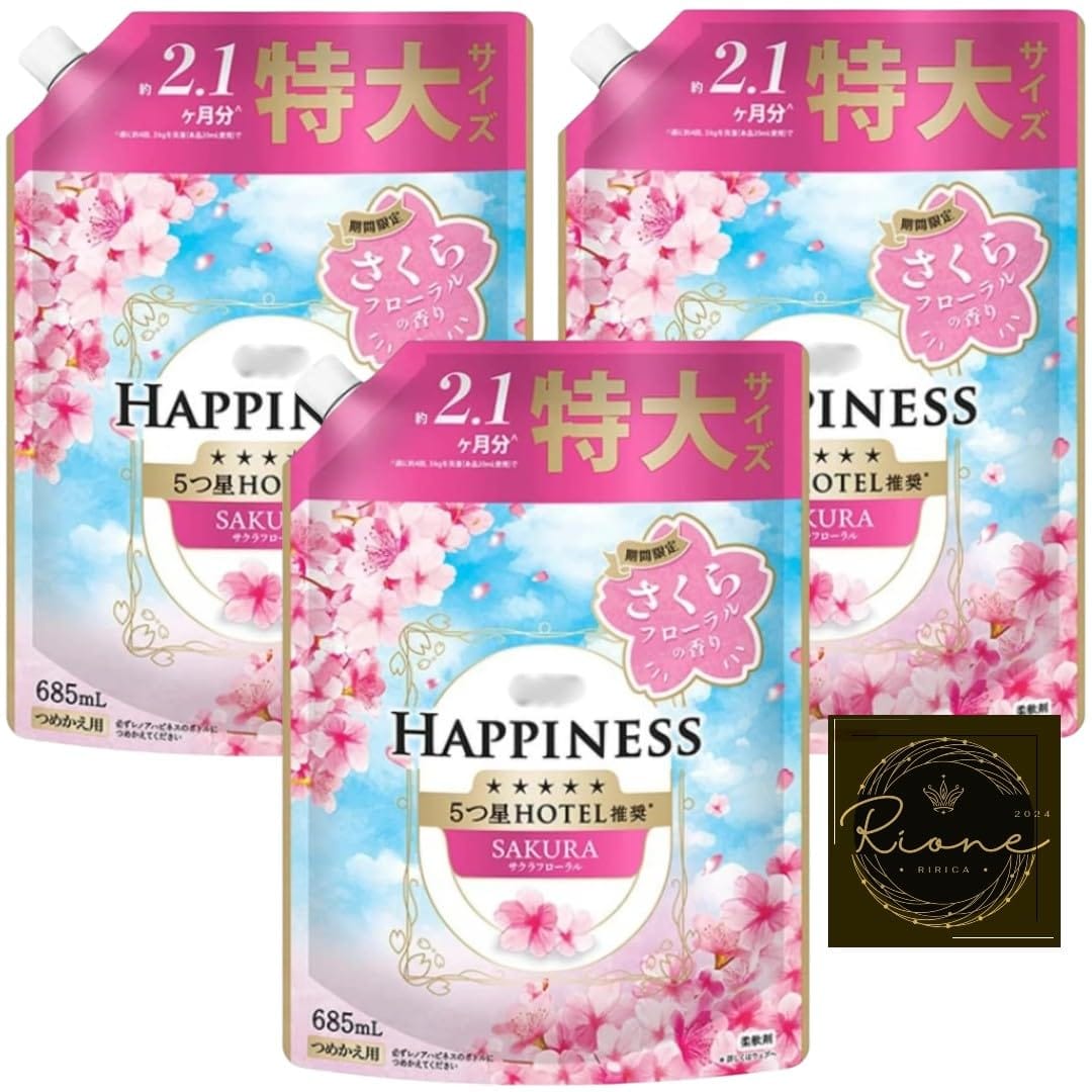 レノア ハピネス さくらフローラルの香り 詰め替え 特大 685ml ×3個セット