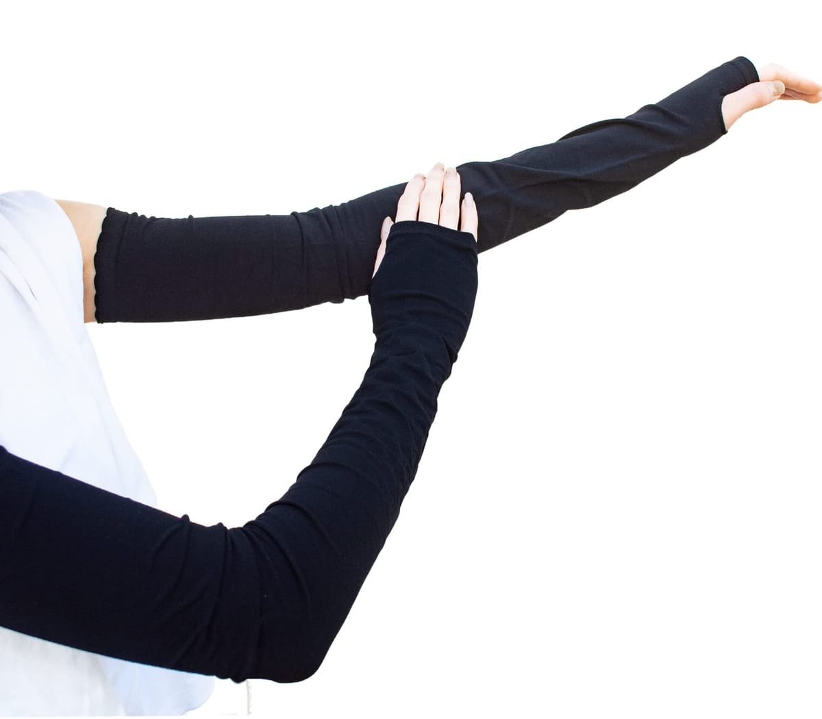 [ラウレアアコアコア] アームカバー指穴あり25cm40cm65cm涼感UV 紫外線 対策