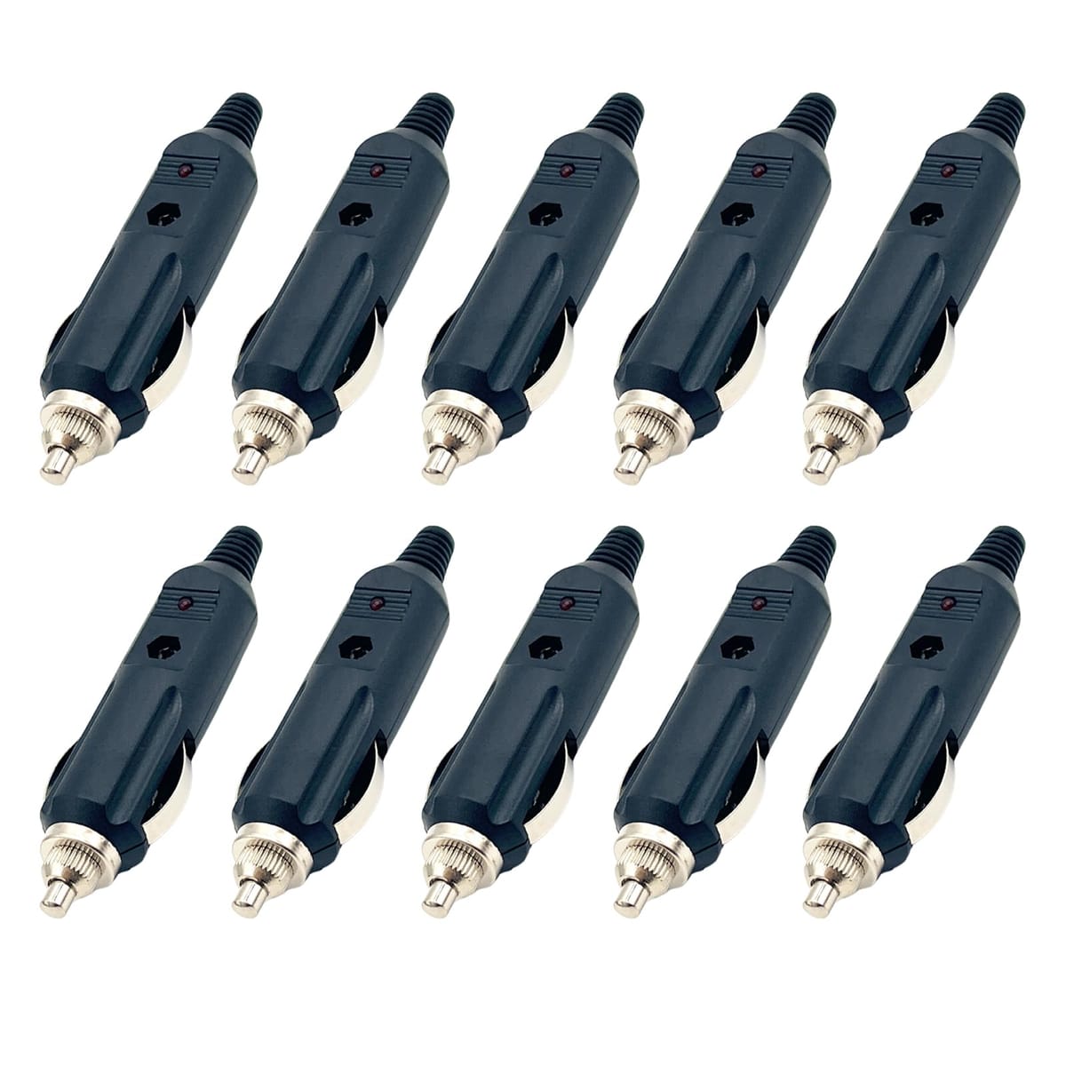 TIGRE BLANC 汎用 シガー ソケット LED ヒューズ 付 12V 24V オスプラグ コネクタ シガー プラグ ライ..