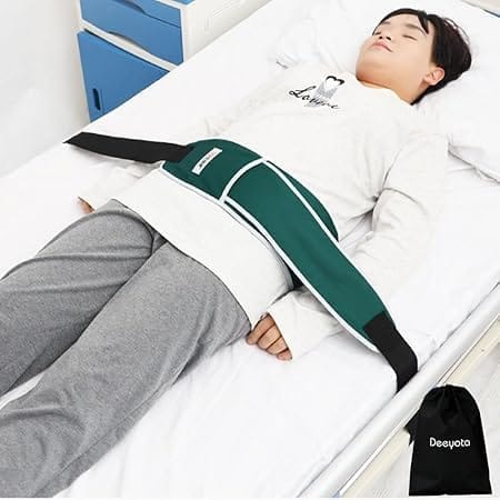 Quikaboo 保護ベルト 抑制帯 ベッド安全帯 抑制帯 車椅子用シートベルト 安全 で 快適 固定 腰 患者 の..