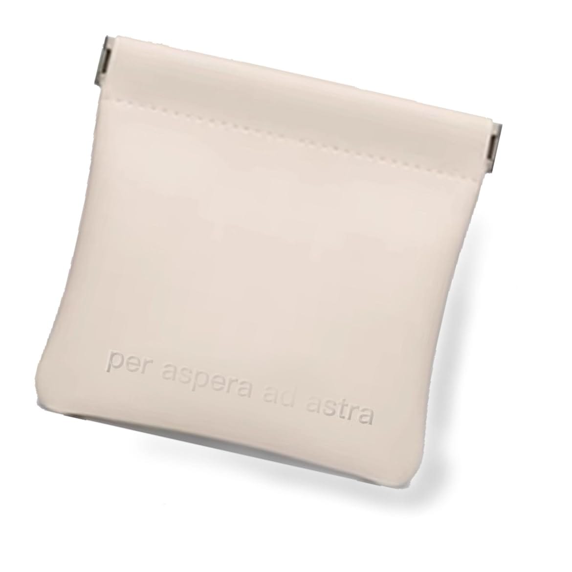 【UQ商事】イヤホンケース ポーチ アクセサリーケース ミニポーチ 化粧ポーチ 小さめ ガジェットポーチ 小型【ホワイト】