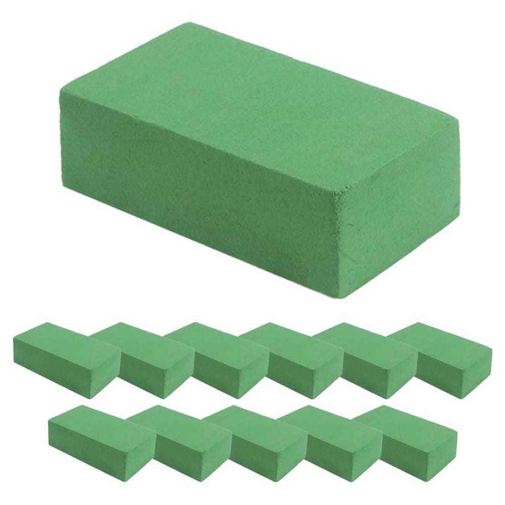 生花用吸水スポンジ カット可能 フラワーアレンジメント 漏水防止 保水力 土要らず イベント 装飾 12個..