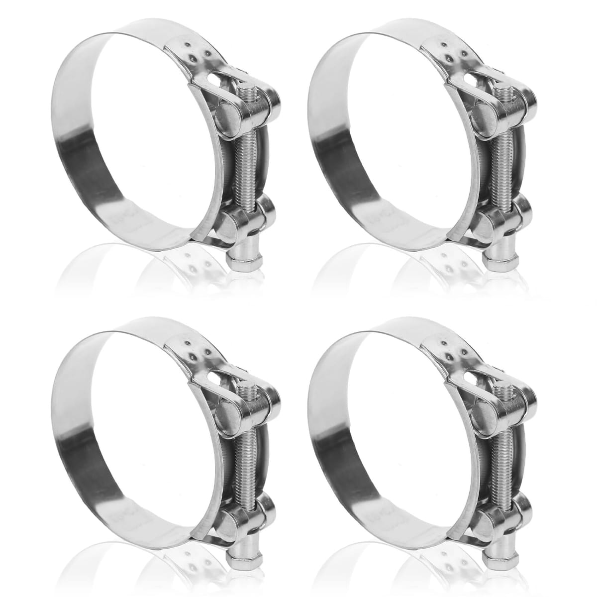 Archnote マフラーバンド ステンレス マフラー バンド パイプ クランプ サイレンサー 固定 汎用 バイク 車 2個 セット