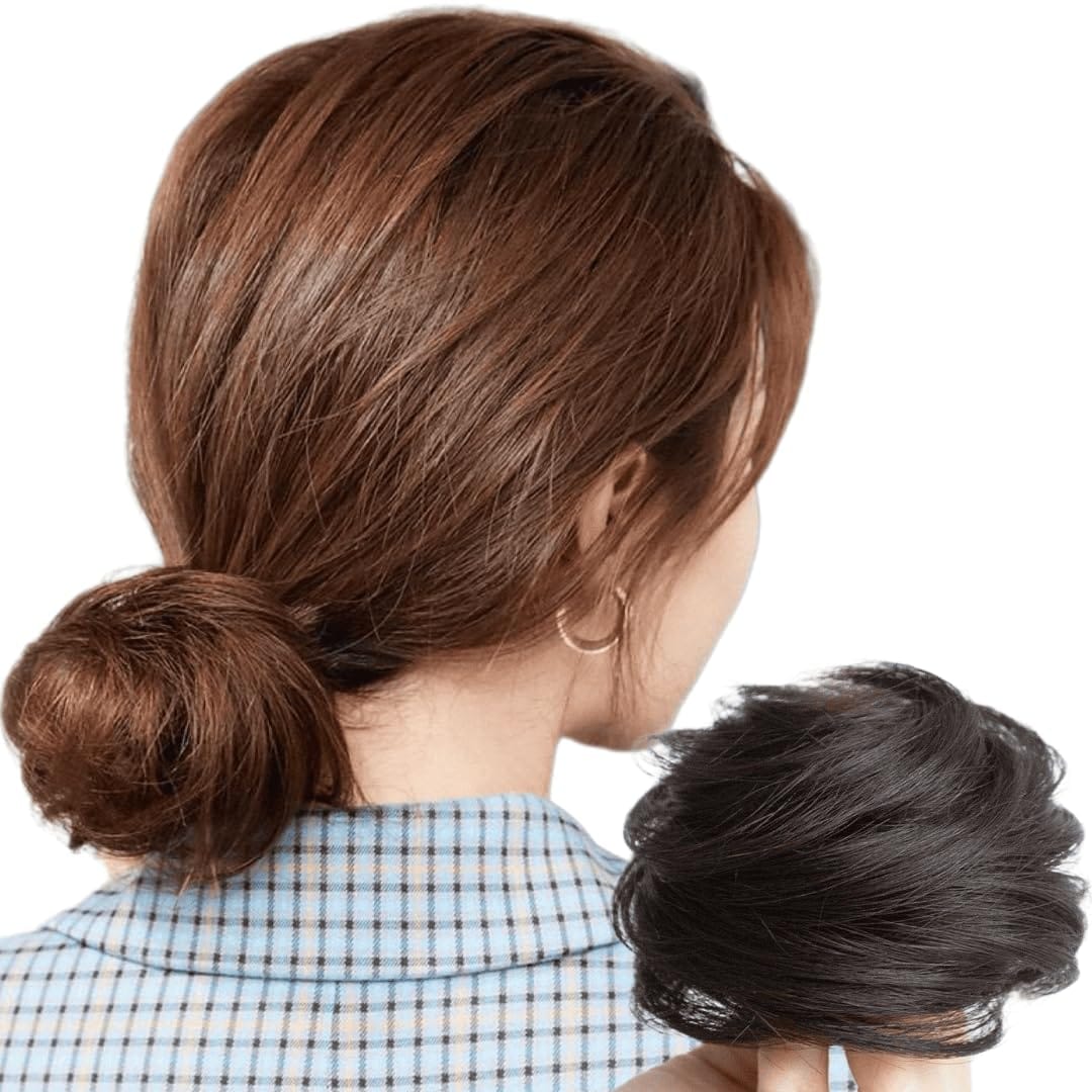 Luce brillare お団子 ウィッグ シュシュ ストレート お団子ウィッグ ポイントウィッグ 子供 キッズ レディース 子供用 髪飾り 巻き髪 七五三 結婚式 成人式 二次会 入園式 卒園式 ダンス 浴衣 着物 和装 まとめ髪 シュシュウィッグ
