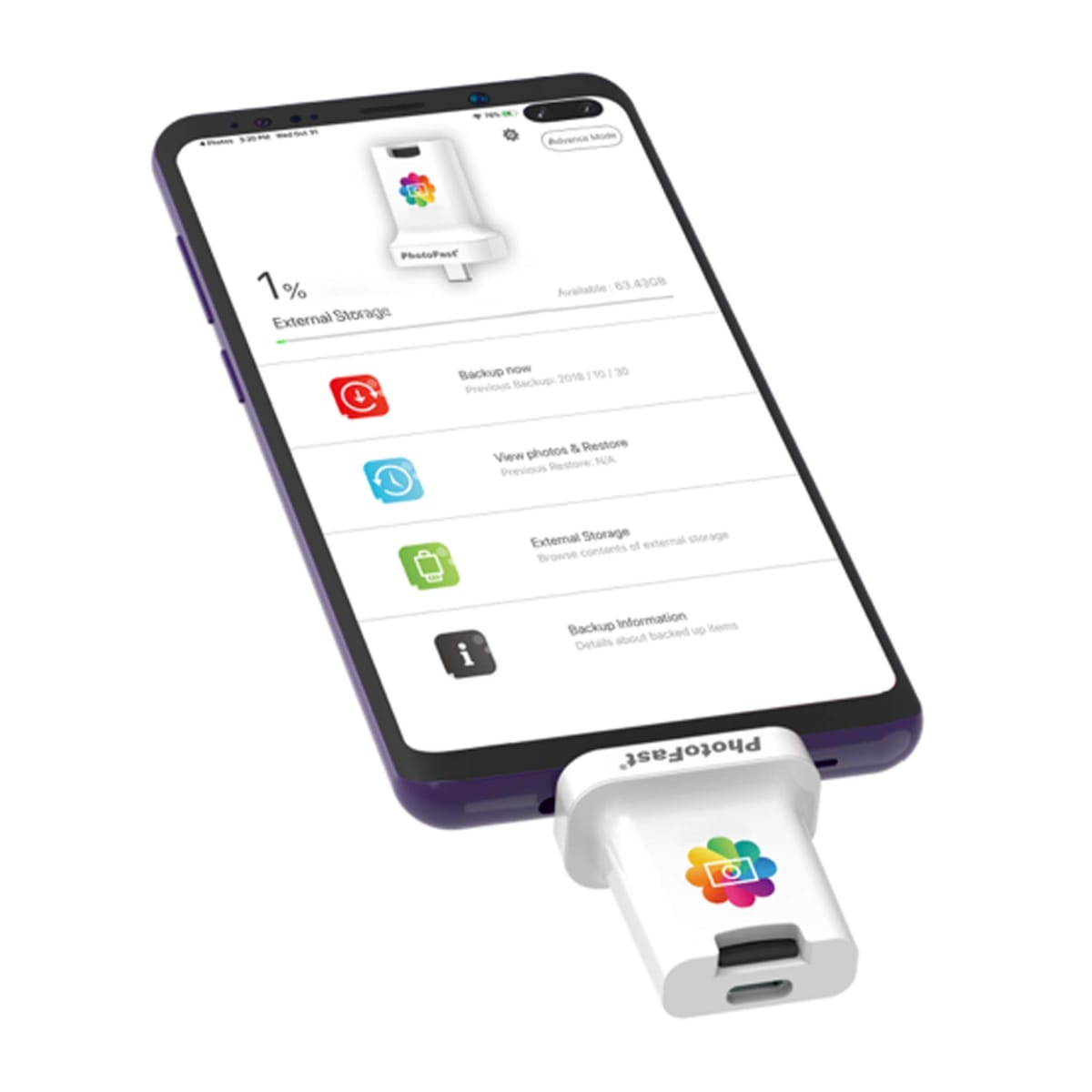 PhotoFast PhotoCube C USB PD���� ���Ť�Ʊ���˥Хå����åפ򤹤�microSD�����ɥ꡼���� �ۥ磻�� PHOTOCUBEC