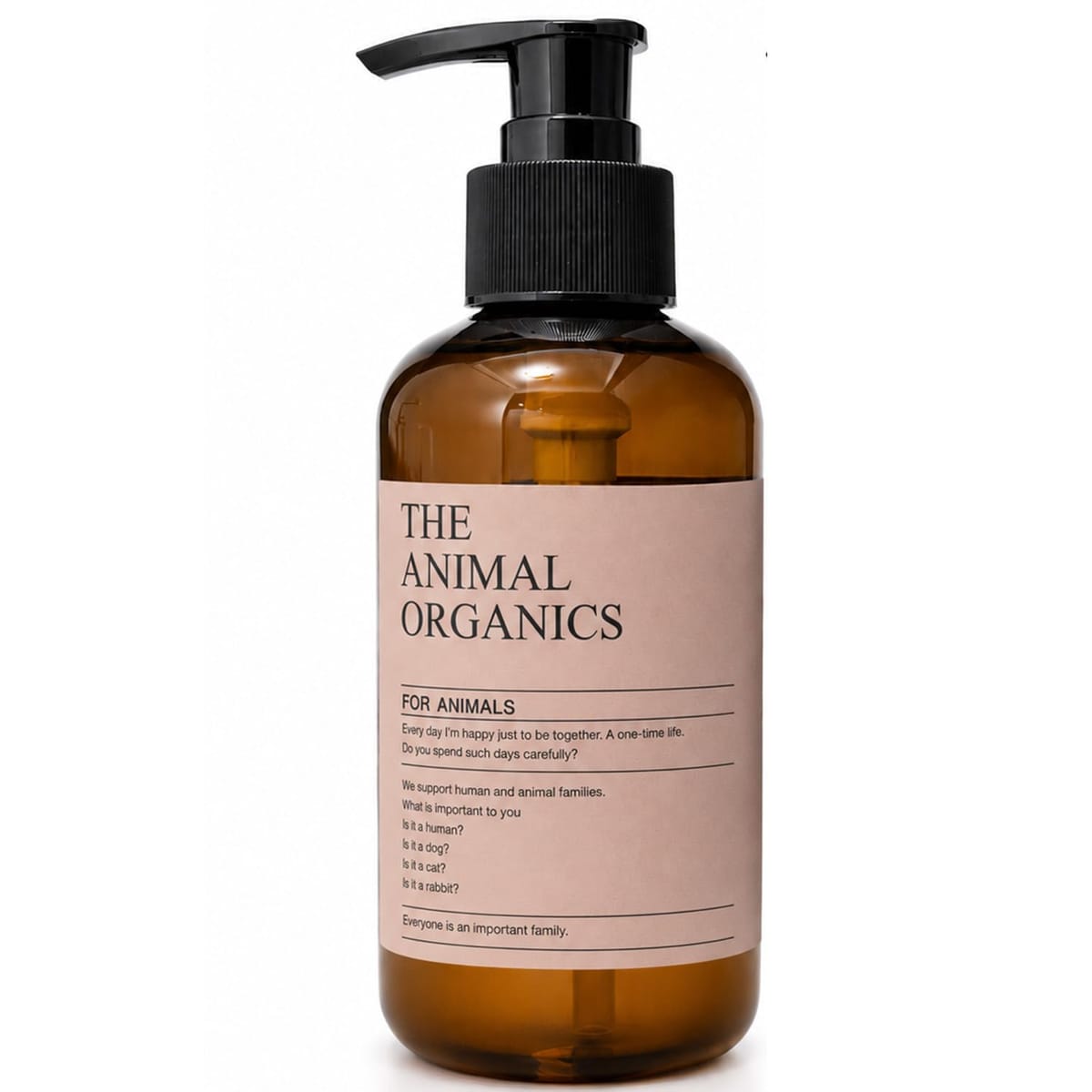 THE ANIMAL ORGANICS 002 泡立ちUP 豊かな泡立ちにこだわった 犬用 兼 猫用 ペットシャンプー ふわふわ仕上げ ポンプ式 獣医師監修 愛犬 愛猫用 毛並みケア 低刺激 250ml