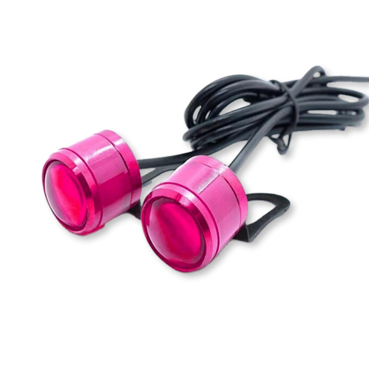 Lezalic ストロボライト LED 12V 2個セット フラッシュ バイク 自動車 コンパクト デイライト 点滅 スポット 改造 カスタム 汎用