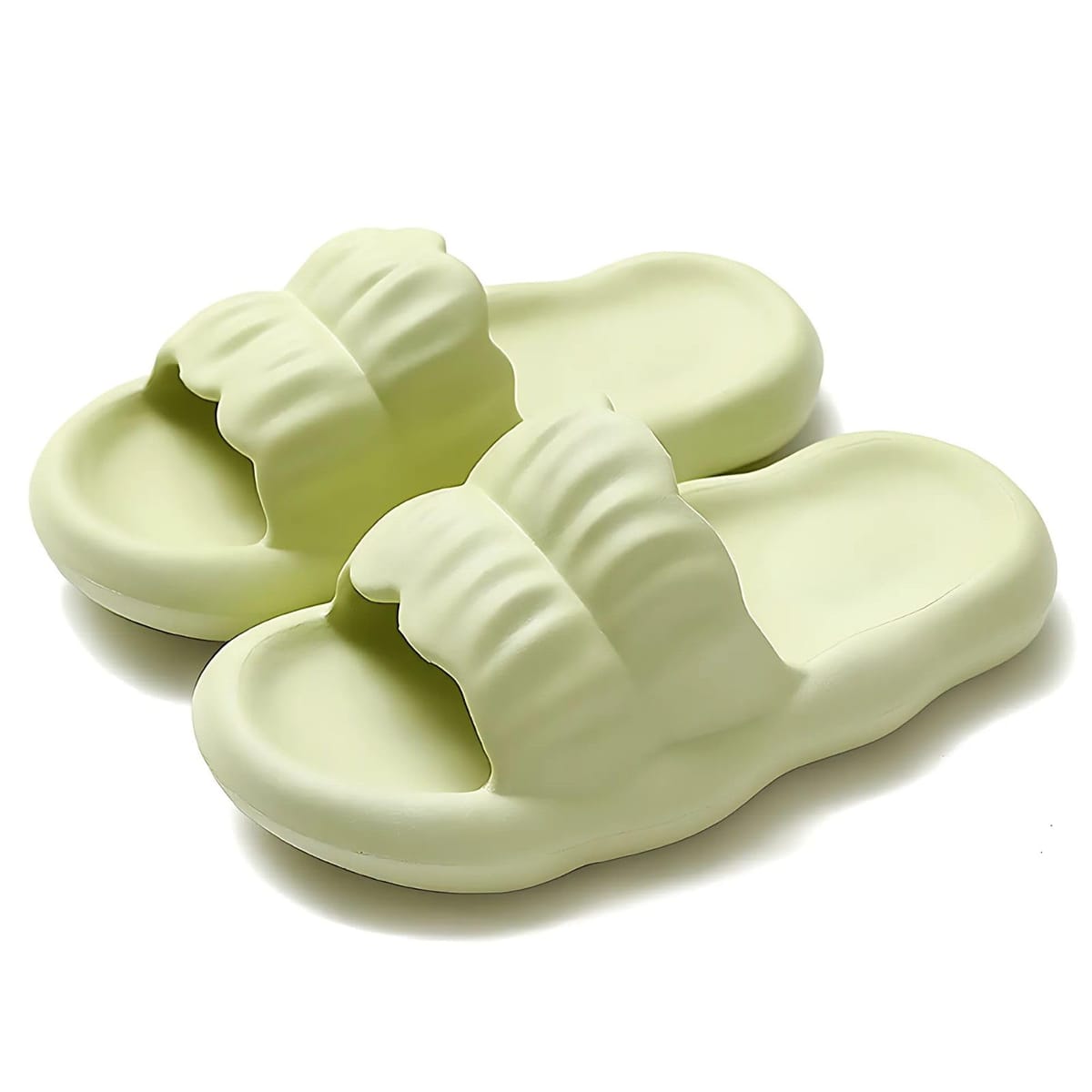 [adzu] スリッパ マシュマロサンダル 室内 ベランダ サンダル 厚底 EVA 滑りにくい レディース マカロン 静穏 クッション性 柔らか もこもこ