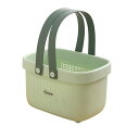 e-na.e-na スパバッグ お風呂 おもちゃ 収納 銭湯 バッグ 通気穴がある設計 カビの発生も防ぐ バスケット 小サイズ かご 洗面用具 風呂 洗濯カゴ ...