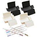 MIMIA 400枚 無地カード 名刺サイズ メタリック マーカーペン 6色セット メッセージカード ミニ 暗記カード ミドリ 単語カード ミニメッセージカード...