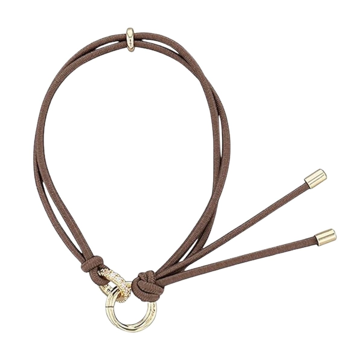 [FLOWERING] 【フラワーリング】 静電気軽減＞ ヘアブレスレット キュービックジルコニア×リング ASA01..