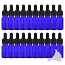 Alpha Depot アロマオイル 遮光瓶 スポイト付き ガラス製 アロマボトル 精油瓶 アロマオイル 保存 漏斗付き