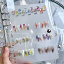 geneX ネイルチップ収納 ネイル収納 大容量 マニュキア バインダー ネイリスト ファイル 両面テープ シール ジェルネイル