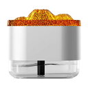 CAWKAY 加湿器 火山型 超音波 ポータブル 300ml 小型 アロマディフューザー LEDライト 乾燥 花粉症対策 静音 寝室 リビング