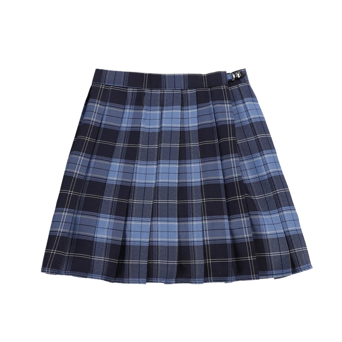 [CosMisty] プリーツスカート チェック柄 ミニ 制服 スクールスカート ブルー