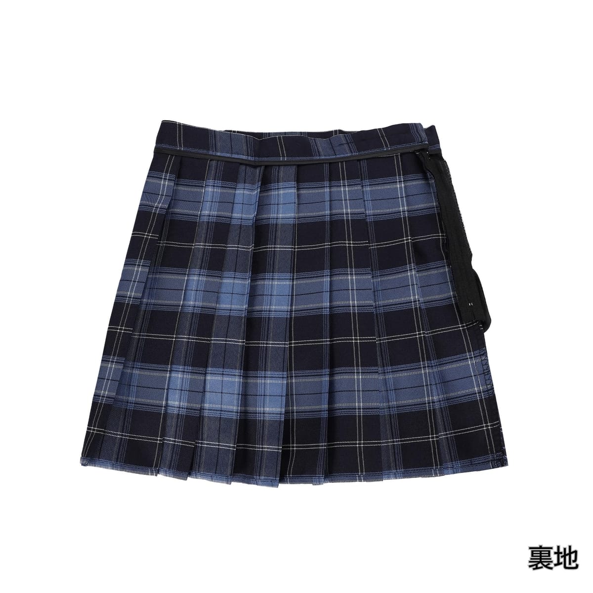 [CosMisty] プリーツスカート チェック柄 ミニ 制服 スクールスカート ブルー