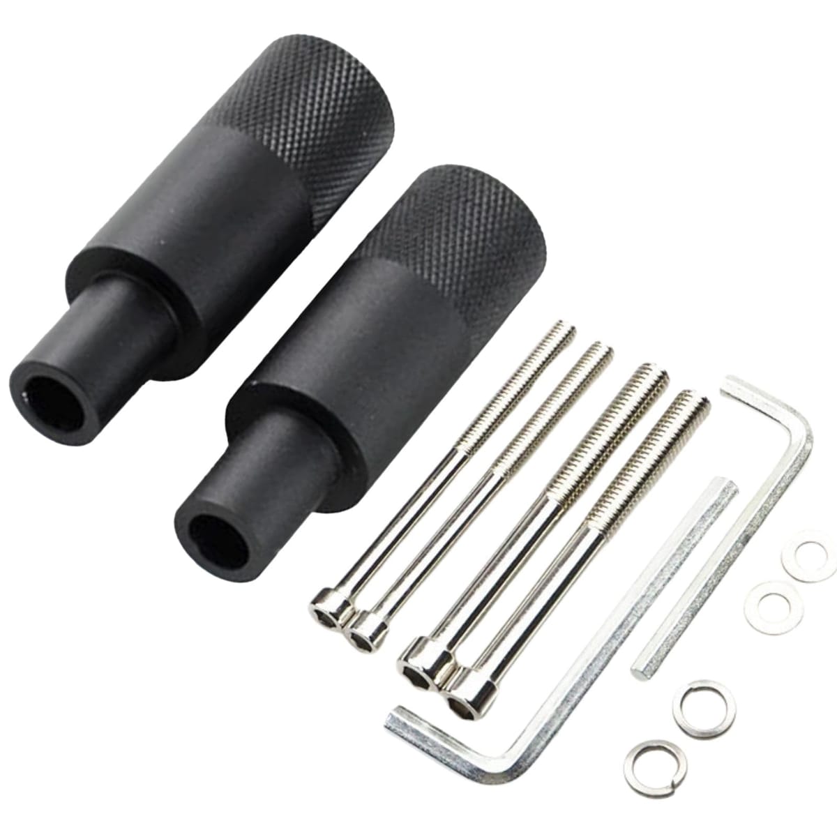 HOTQ バイク用 ライト取り付けステー 補助灯 固定スライダー LED 作業灯 2点セット