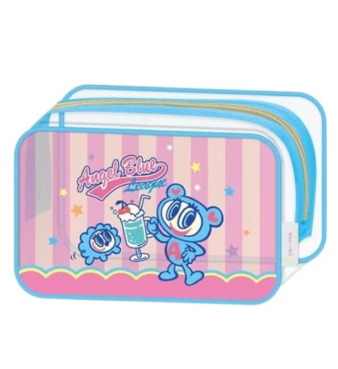 エンジェルブルー クリアBOXペンケース ポップ