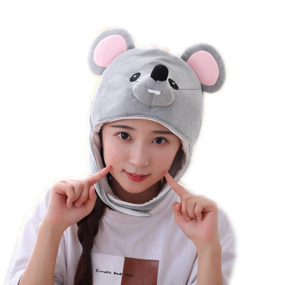 [COZENTA] 被り物 動物 帽子 ねずみ パーティー 小道具 ハロウィン コスプレ 仮装 撮影