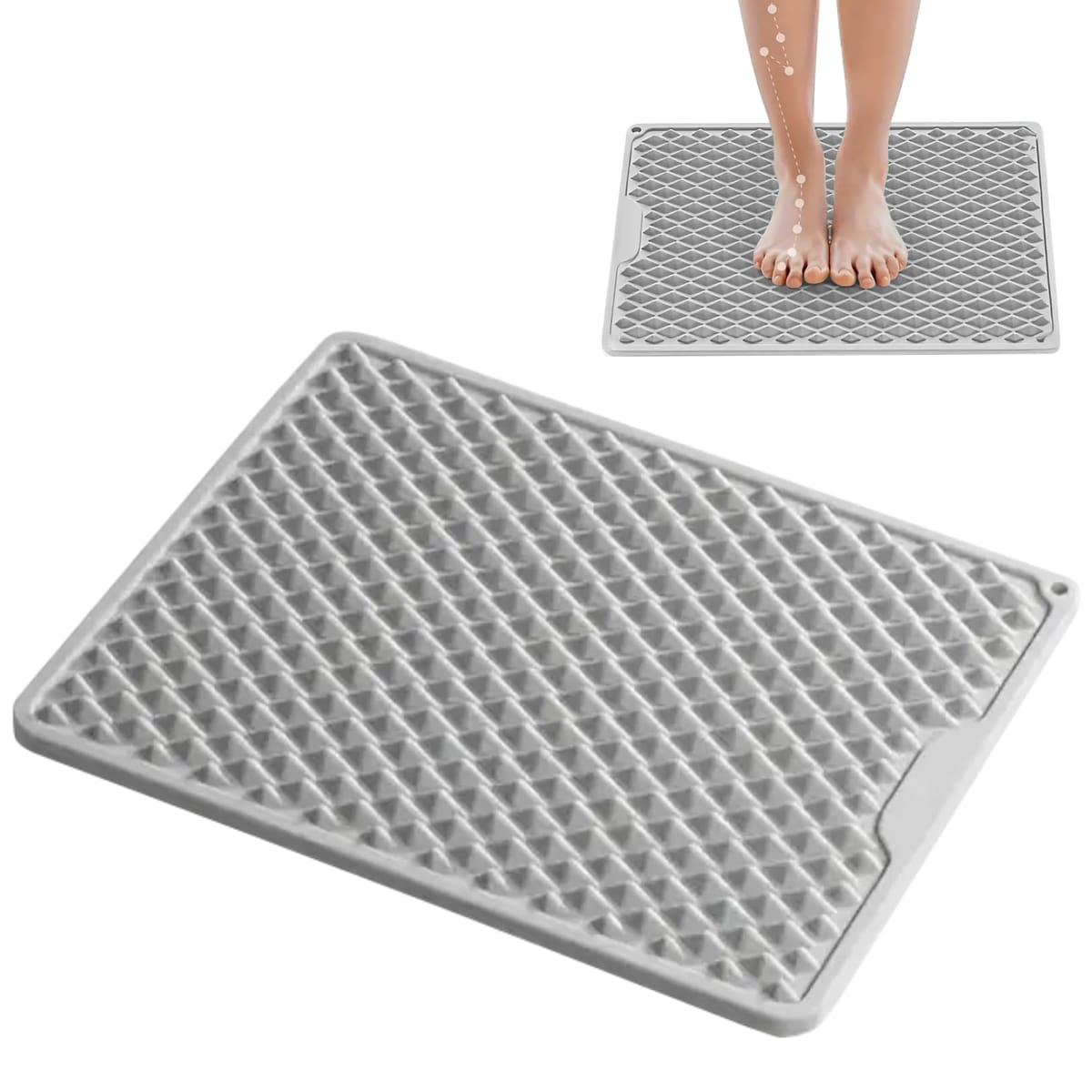 PLEAVIT 足つぼマット シリコンゴム 指圧マット 指圧ボード 足踏み あしつぼ 足裏マッサージ フットマ..