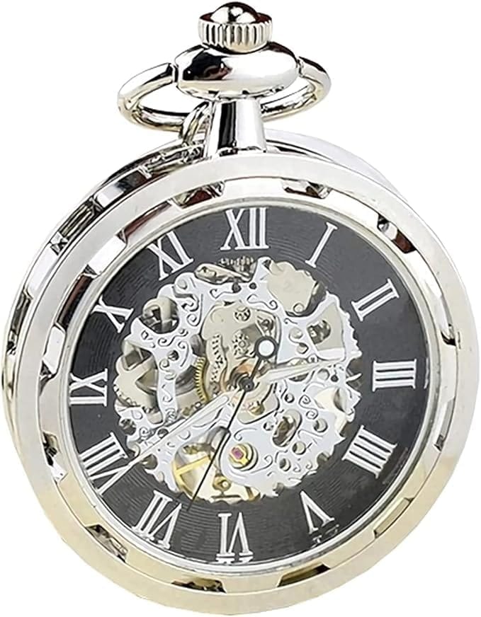 Quikaboo 懐中時計 メンズ 機械式ローマ数字 文字盤 東方 懐中時計 十六夜咲夜印象風 東方 グッズ