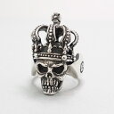 【Royal Order ロイヤルオーダー】 ROYAL ORDER SKULL RING ロイヤルオーダースカルリング 王冠 スカル 骸骨 ゴシック調 ロココ調 指輪 シルバーアクセサリー メンズアクセサリー silver925 シルバーリング Ring SR164