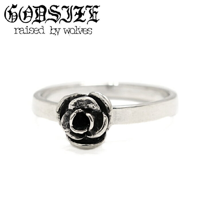 Rakuten - メンズ レディース リング ブランド ローズ 薔薇 バラ シルバーアクセサリー ギフト【GODSIZE ゴッドサイズ】ROSE RING S ローズリングS シルバー925