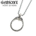 メンズ ネックレス ペンダント 蛇 スネイク 爬虫類 ホースシュー 馬蹄 シルバーアクセサリー ギフト【GODSIZE ゴッドサイズ】HORSESHOE:SNA...