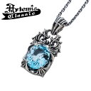 メンズ ペンダント ネックレス ブルーローズ ストーン 石 ブランド シルバーアクセサリー 【Artemis Classic アルテミスクラシック】ポセイドンペンダント ACP0358 Poseidon pendant ※トップのみ(4)